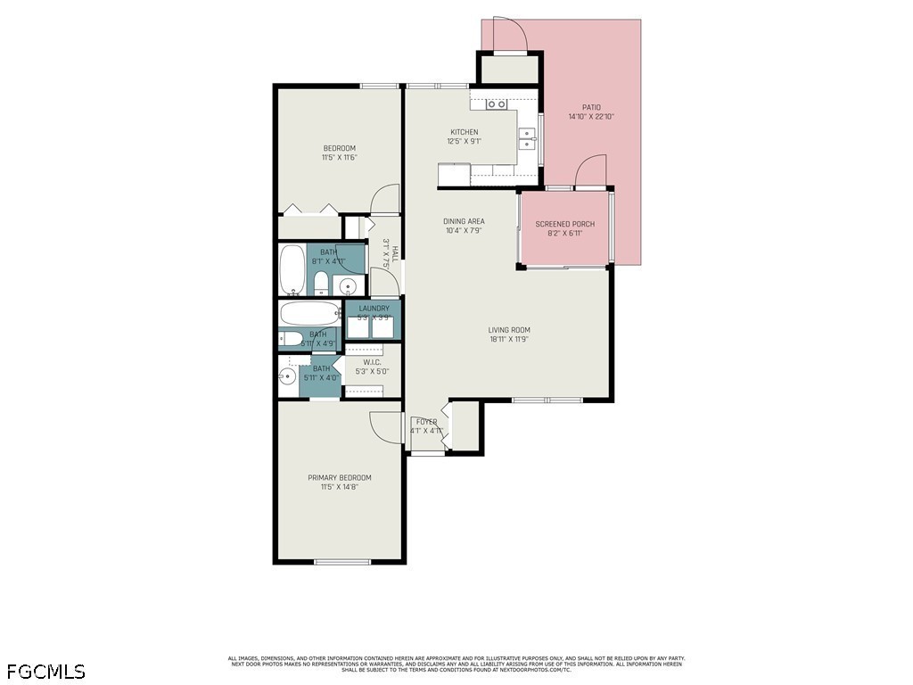 10615 Roxbury Court Lehigh Acres, FL 33936 - Photo 33 of 33 a picture of a bench in front of a door