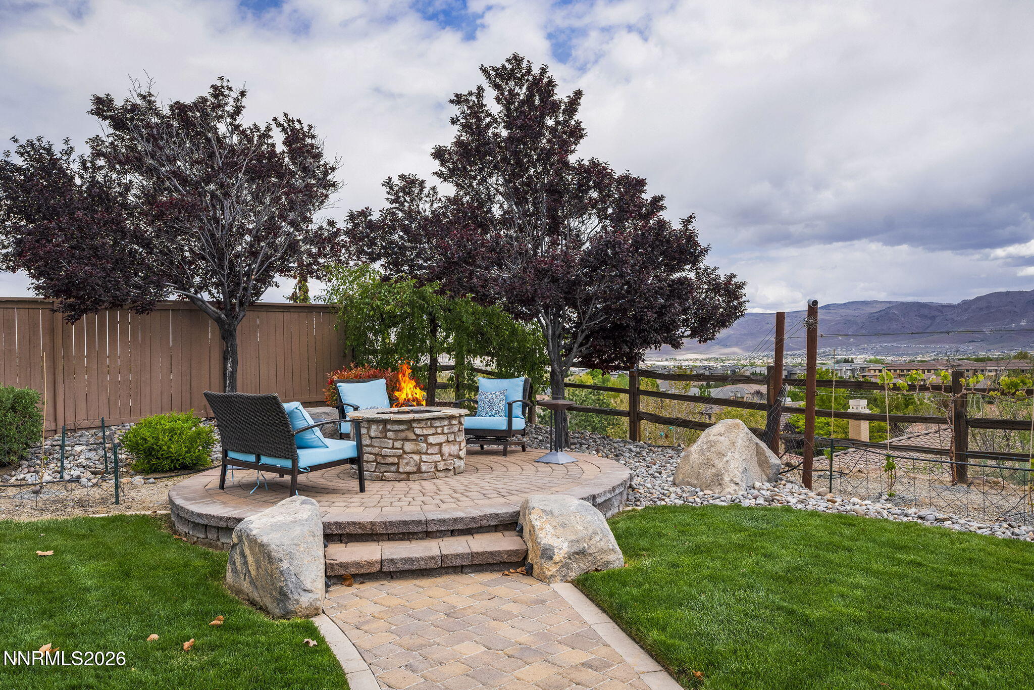 13340 Damonte View Lane Reno, NV 89511 - Photo 38 of 44 a view of a bench in the garden