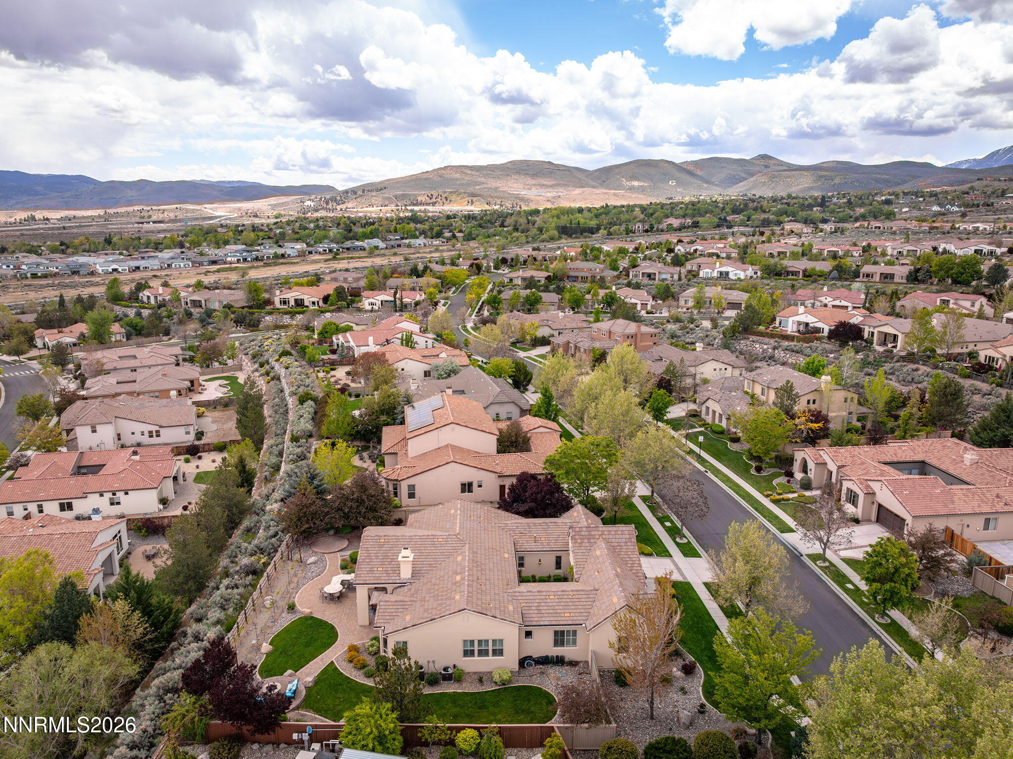 13340 Damonte View Lane Reno, NV 89511 - Photo 43 of 44 an aerial view of residential houses with outdoor space