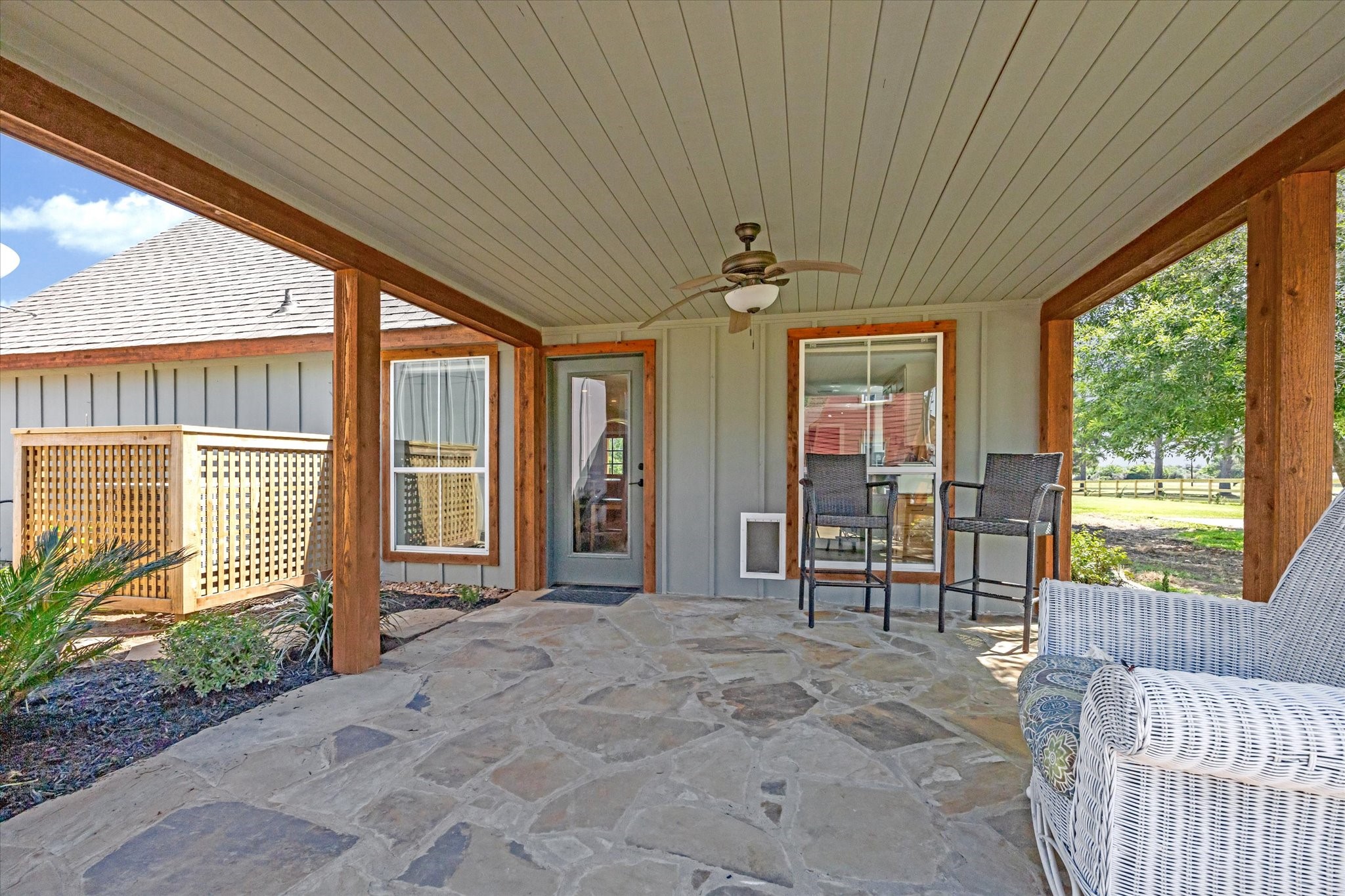 6063 Fm 1094 Sealy, TX 77474 - Photo 11 of 47 a view of a porch with wooden floor and outdoor space