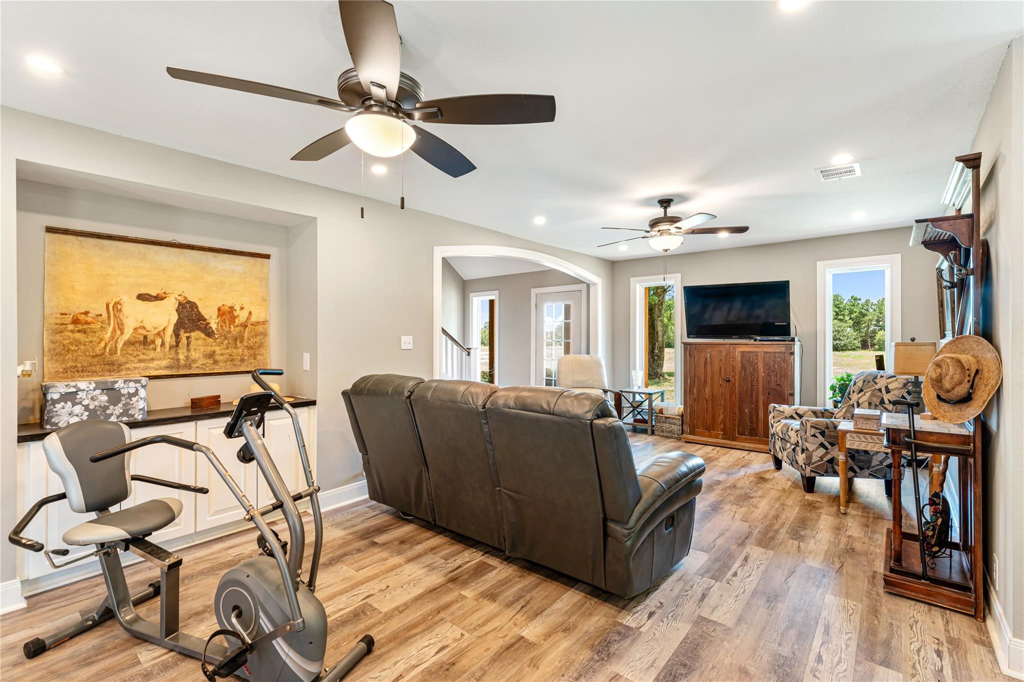 6063 Fm 1094 Sealy, TX 77474 - Photo 14 of 47 a living room with furniture and a flat screen tv