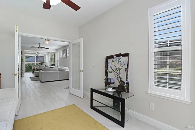 a view of a livingroom with furniture and a couch
