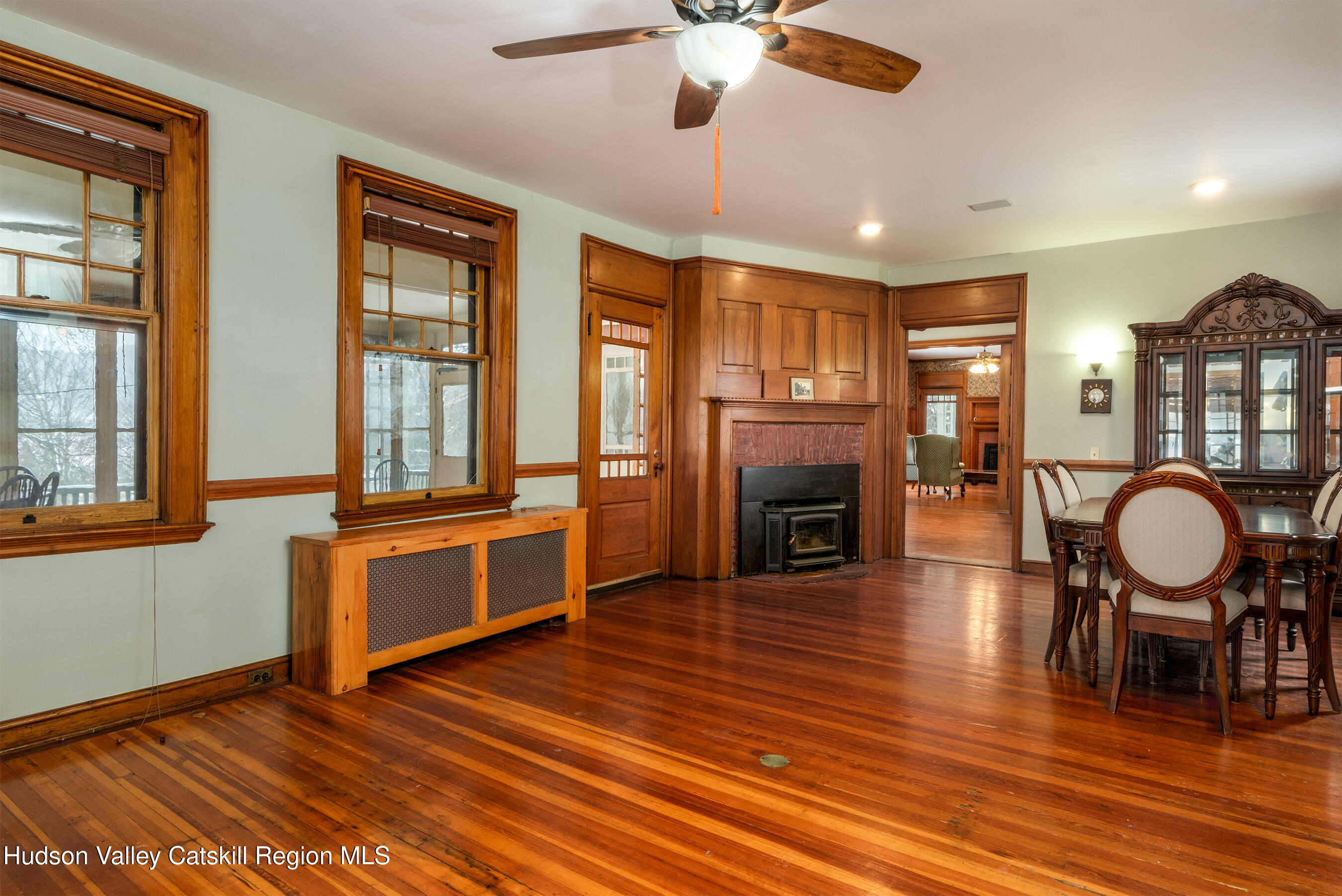 6 Westridge Road Cooperstown, NY 13326 - Photo 25 of 109 a living room with furniture a fireplace and wooden floor