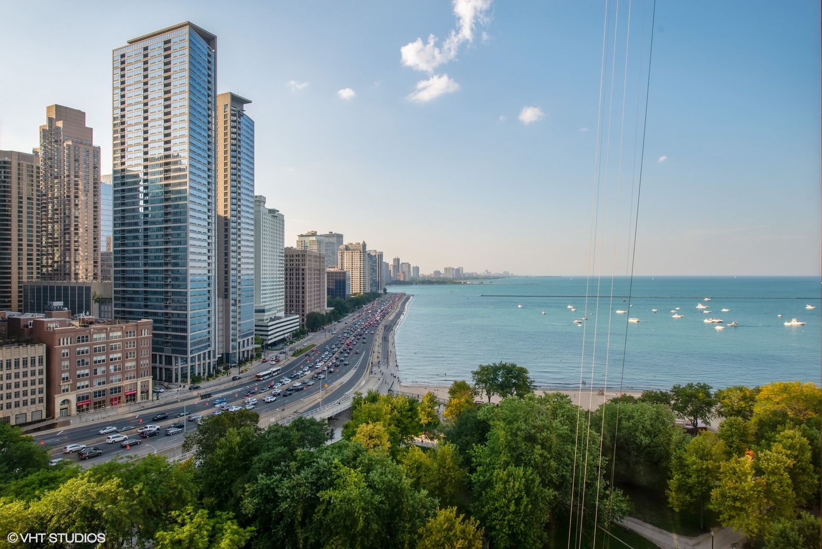 505 North Lake Shore Drive, Unit 1518 Chicago, IL 60611 - Photo 14 of 28 a view of a city with tall buildings