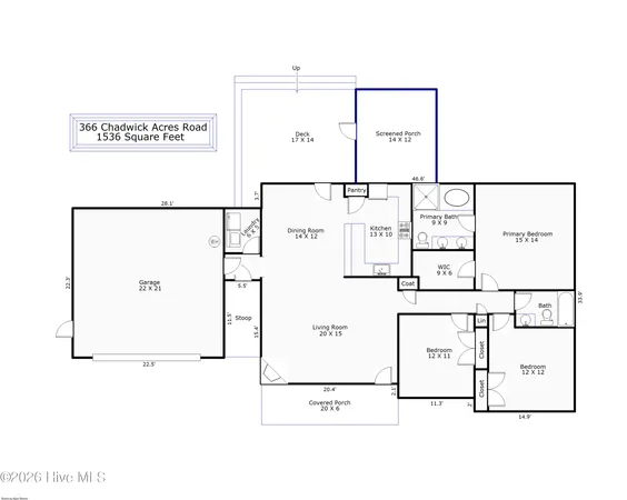 $349,000 | 366 Chadwick Acres Road, Sneads Ferry, NC 28460