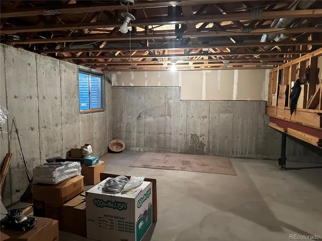 a view of storage and utility room with racks