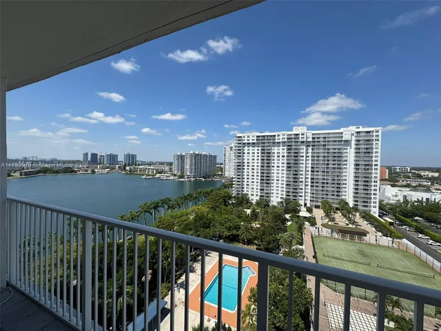 a view of balcony with city view