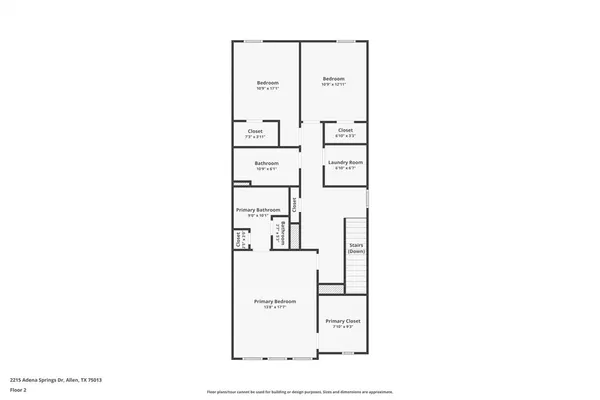 $2,800 | 2215 Adena Spgs Drive, Allen, TX 75013