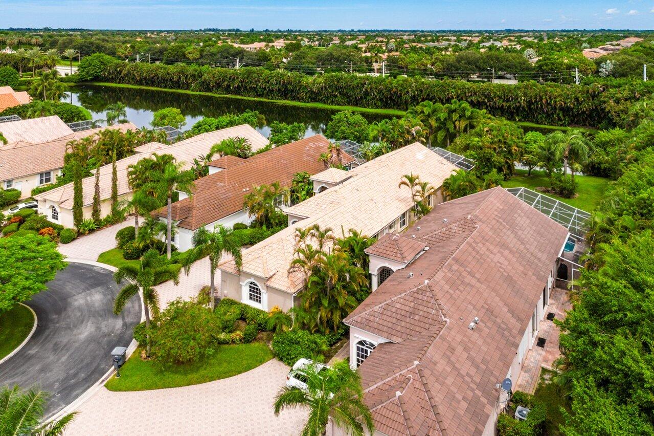 9031 Long Lake Palm Drive Boca Raton, FL 33496 - Photo 43 of 53 aerial view of a house with a lake view