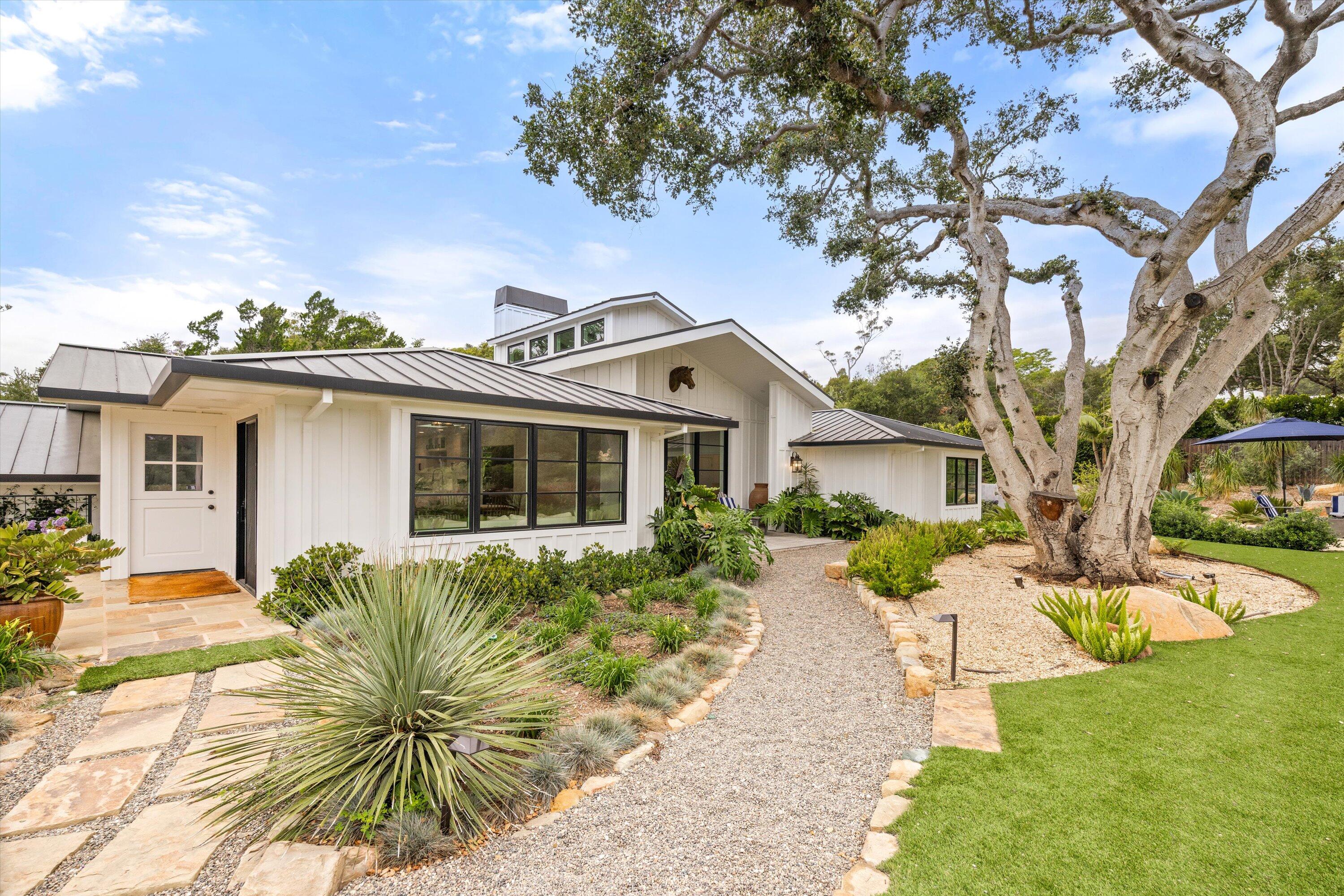 1690 East Valley Road Montecito, CA 93108 - Photo 3 of 17 Front Entry & Yard