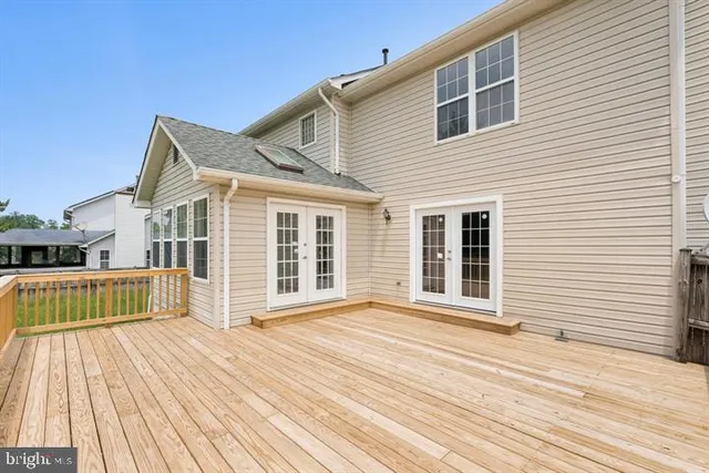 a view of a house with a deck