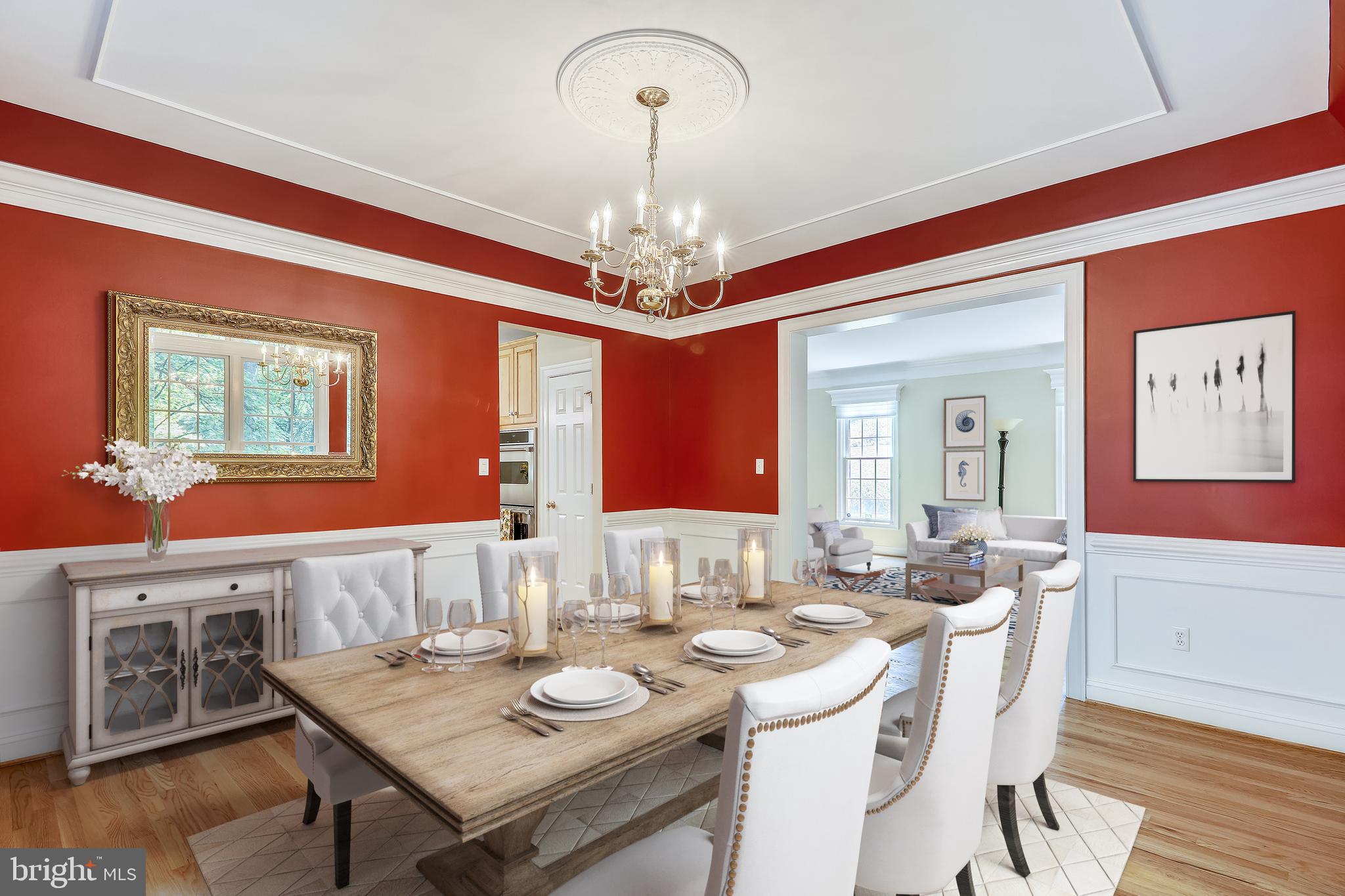 8700 Overlook Road McLean, VA 22102 - Photo 7 of 49 Dining Room - Virtually Staged