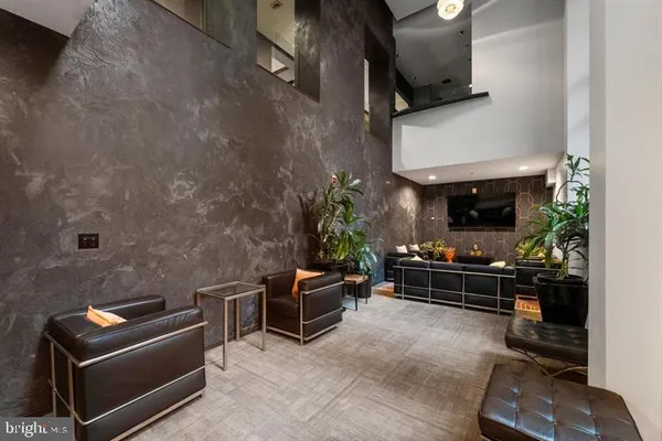 a room with furniture