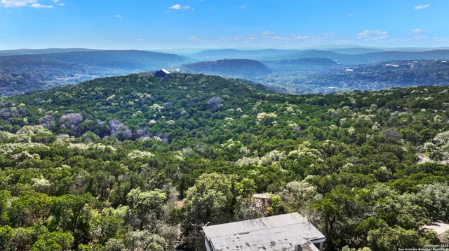 a view of a city with mountain