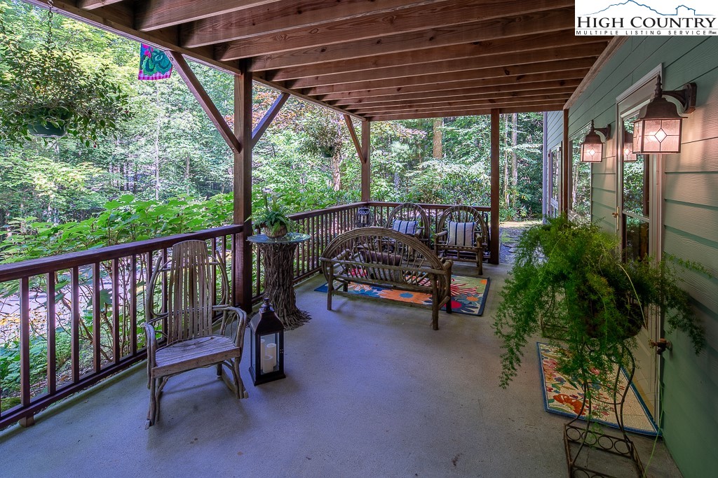 127 Apple Tree Boone, NC 28607 - Photo 42 of 50 a view of outdoor space with deck and outdoor seating