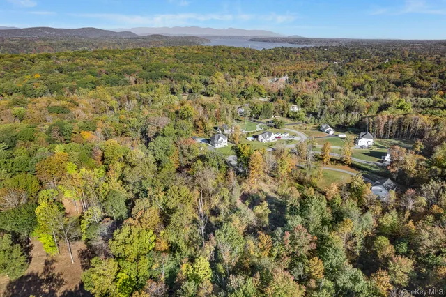 a view of city and mountain