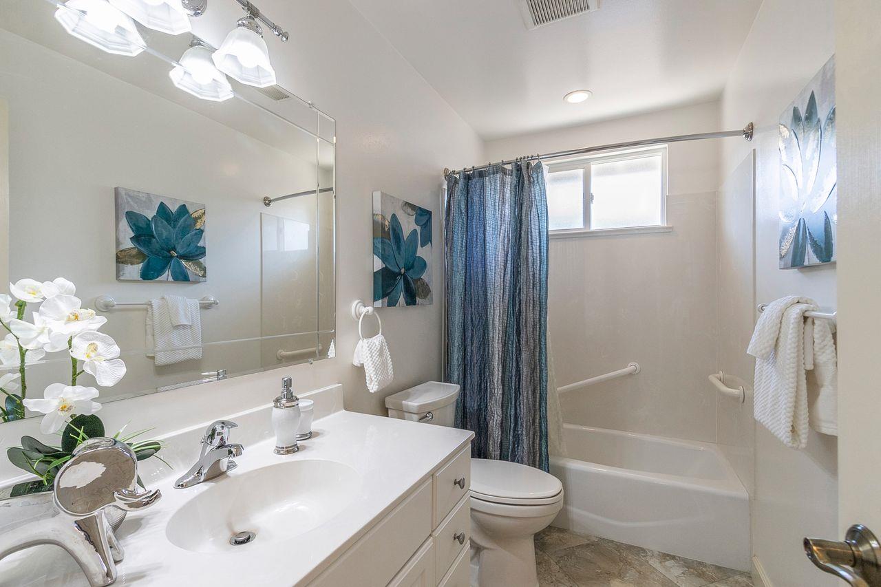 616 Sobrato Drive Campbell, CA 95008 - Photo 24 of 27 a bathroom with a sink a toilet and shower
