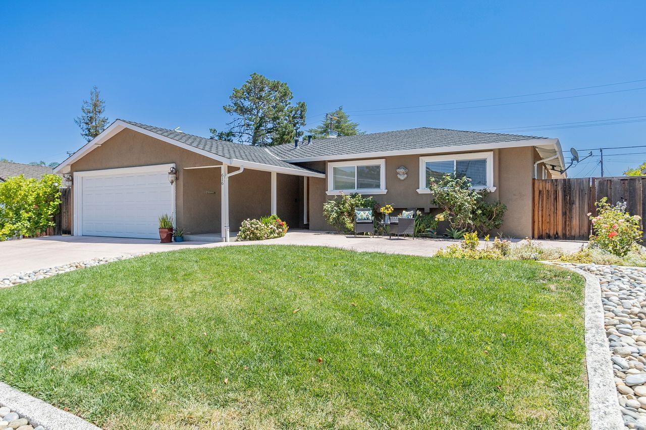 616 Sobrato Drive Campbell, CA 95008 - Photo 3 of 27 a front view of house with yard and green space