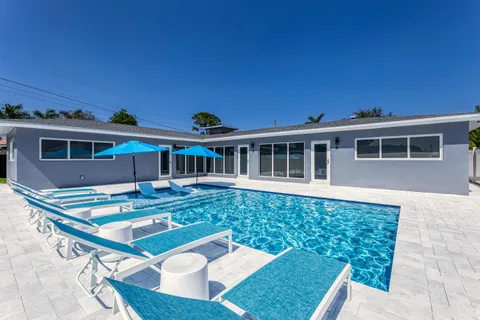 a view of a house with pool