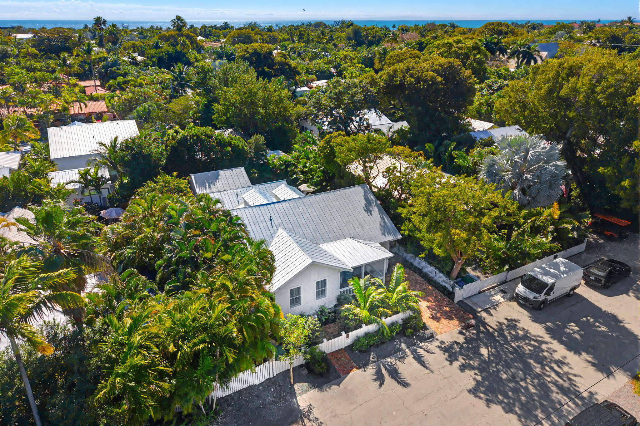 1230 South Street Key West, FL 33040 - Photo 3 of 60 an aerial view of a house with a yard basket ball court and outdoor seating