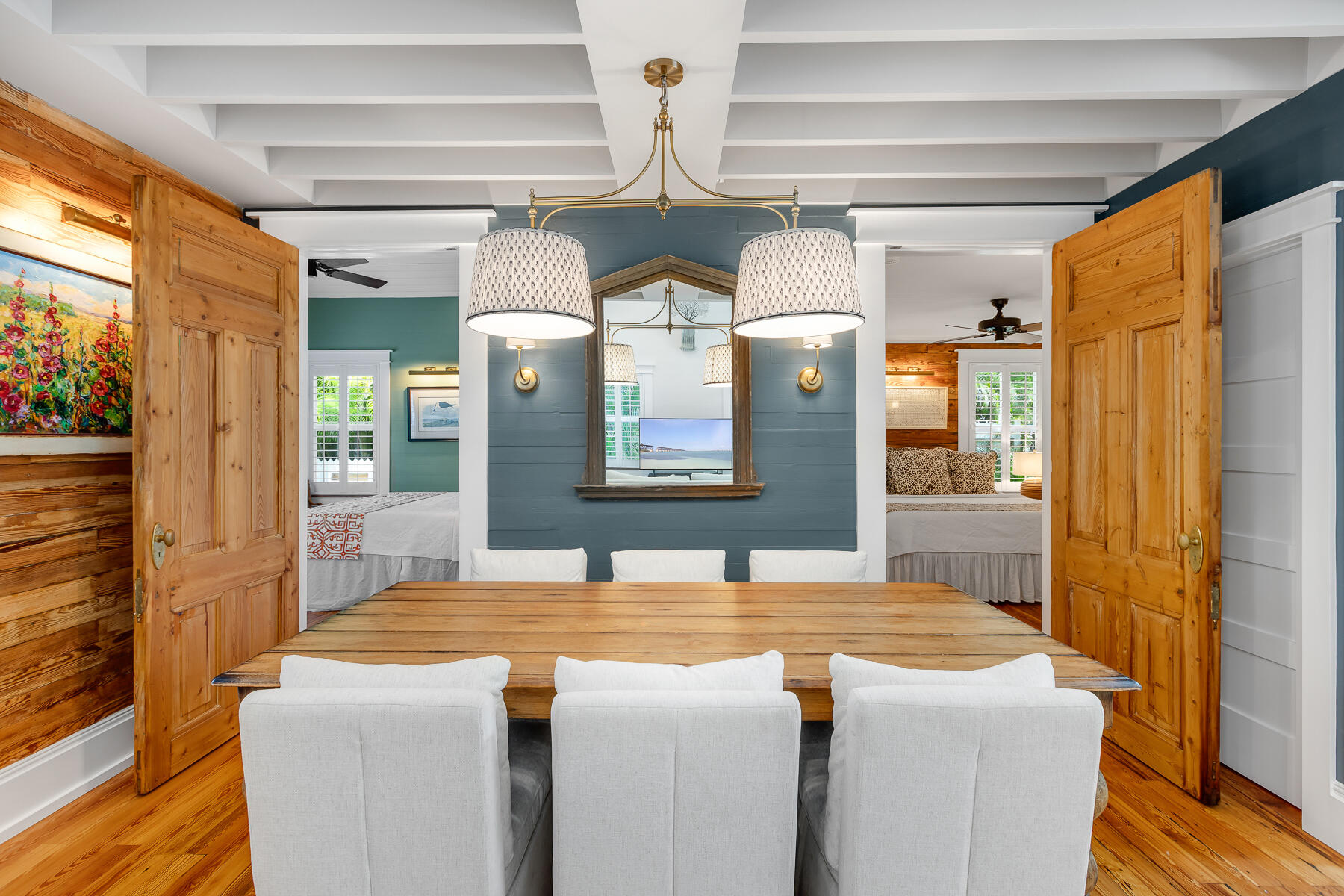 1230 South Street Key West, FL 33040 - Photo 37 of 60 a bedroom with a bed and wooden floor