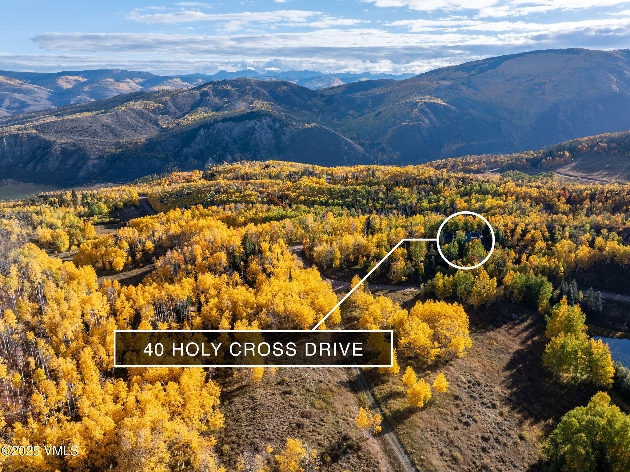 40 Holy Cross Drive Edwards, CO 81632 - Photo 3 of 26 2509_40_holy_cross_aerial_fall_e_marked