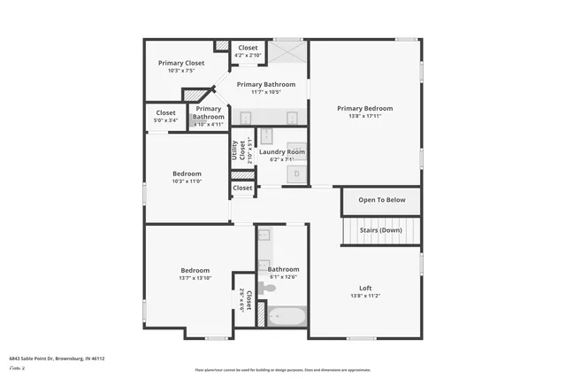 $444,900 | 6843 Sable Point Drive, Brownsburg, IN 46112