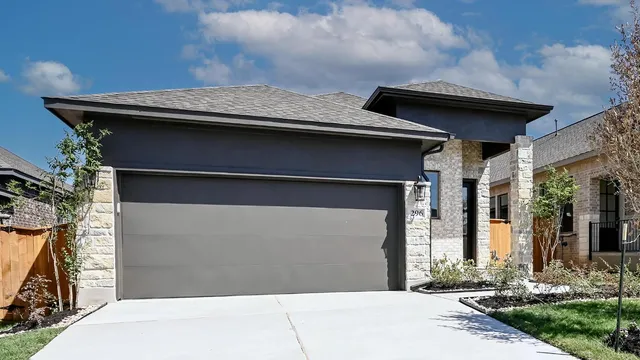 a view of an front door