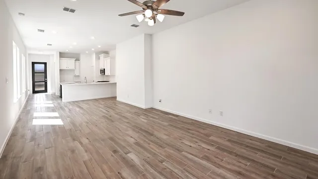 a house view with a garden space