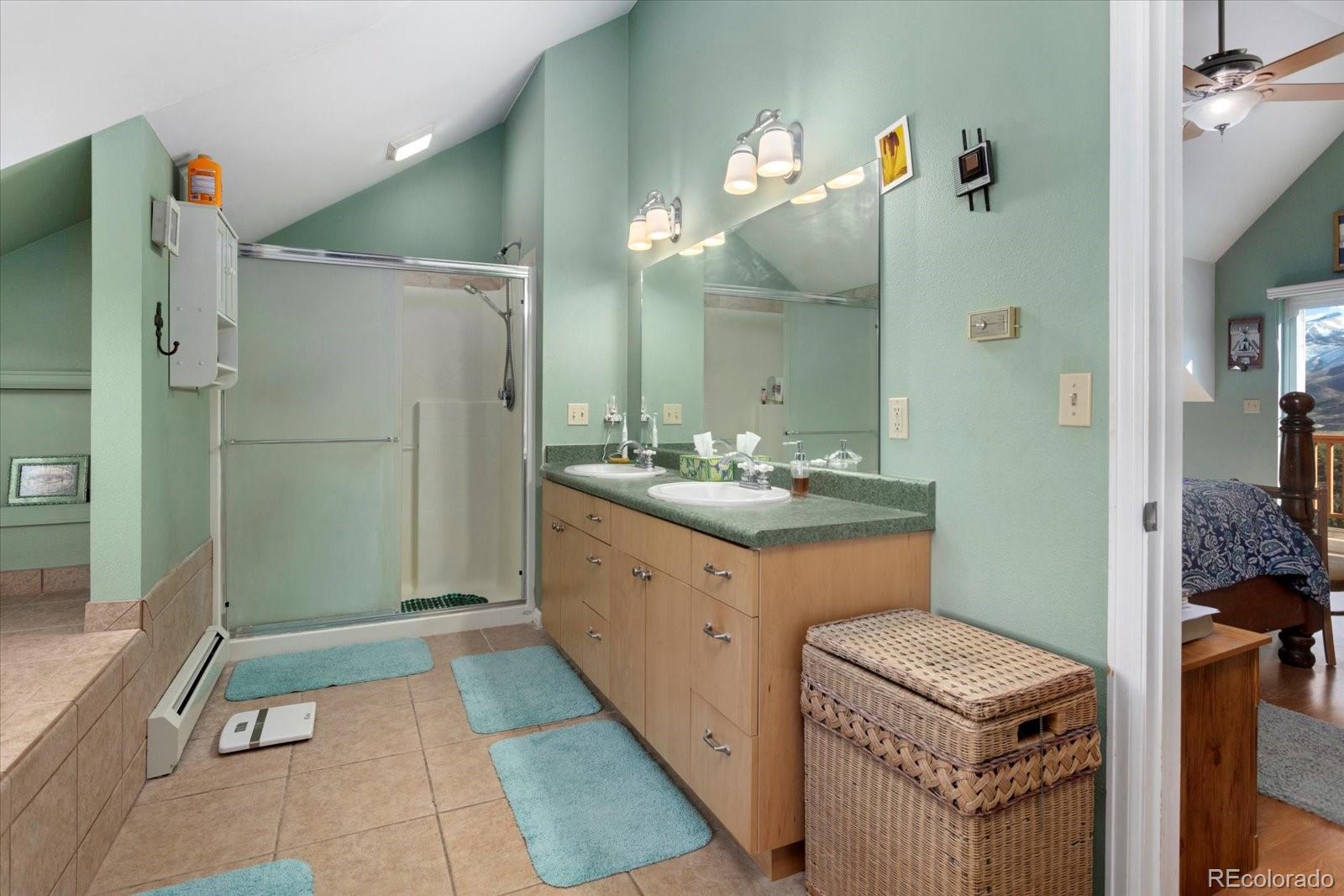 402 Trailridge Road Coaldale, CO 81222 - Photo 25 of 50 a bathroom with a sink a toilet and shower