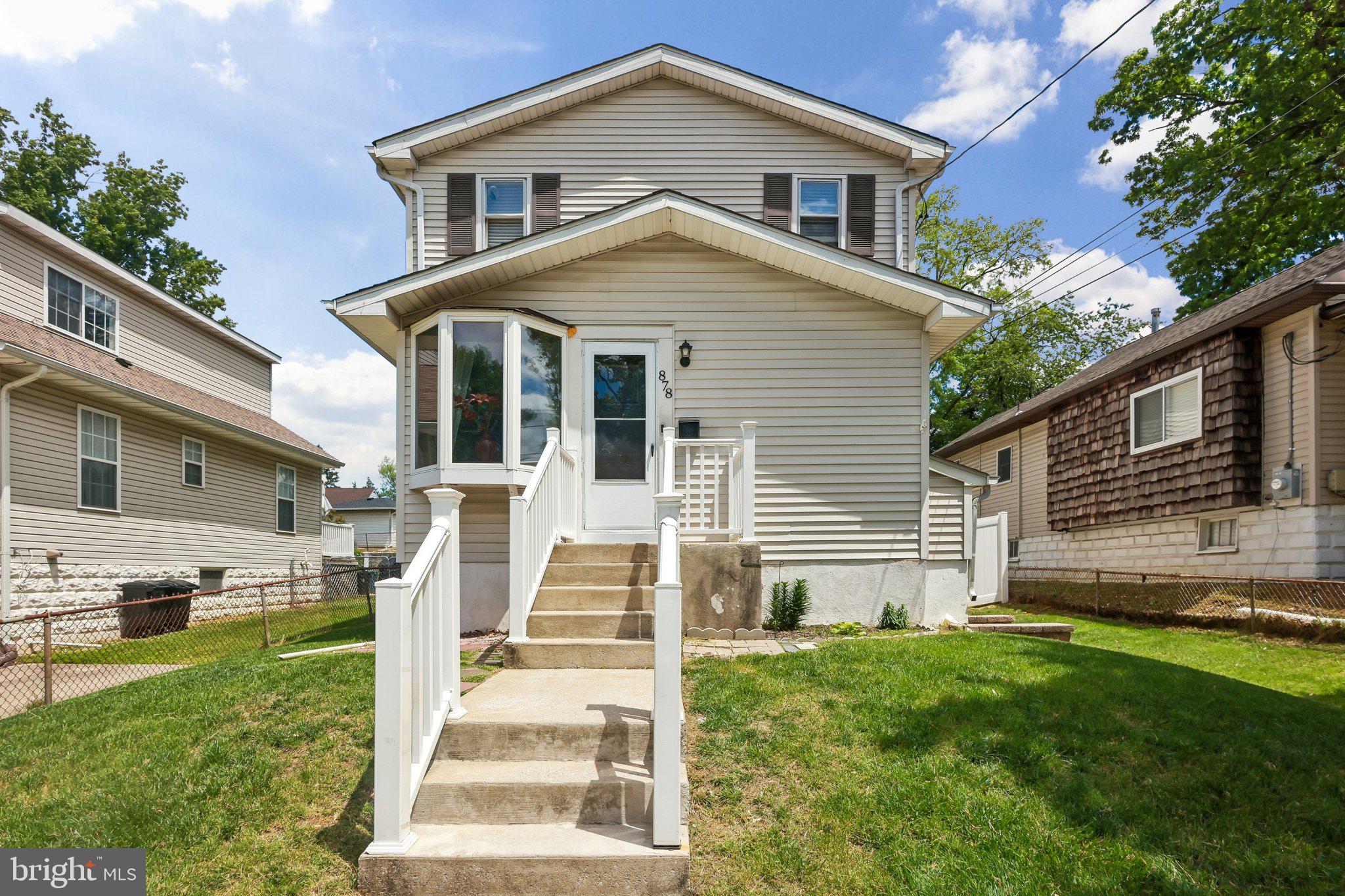 878 Crescent Avenue Runnemede, NJ 08078 - Photo 1 of 24 a front view of a house with a yard