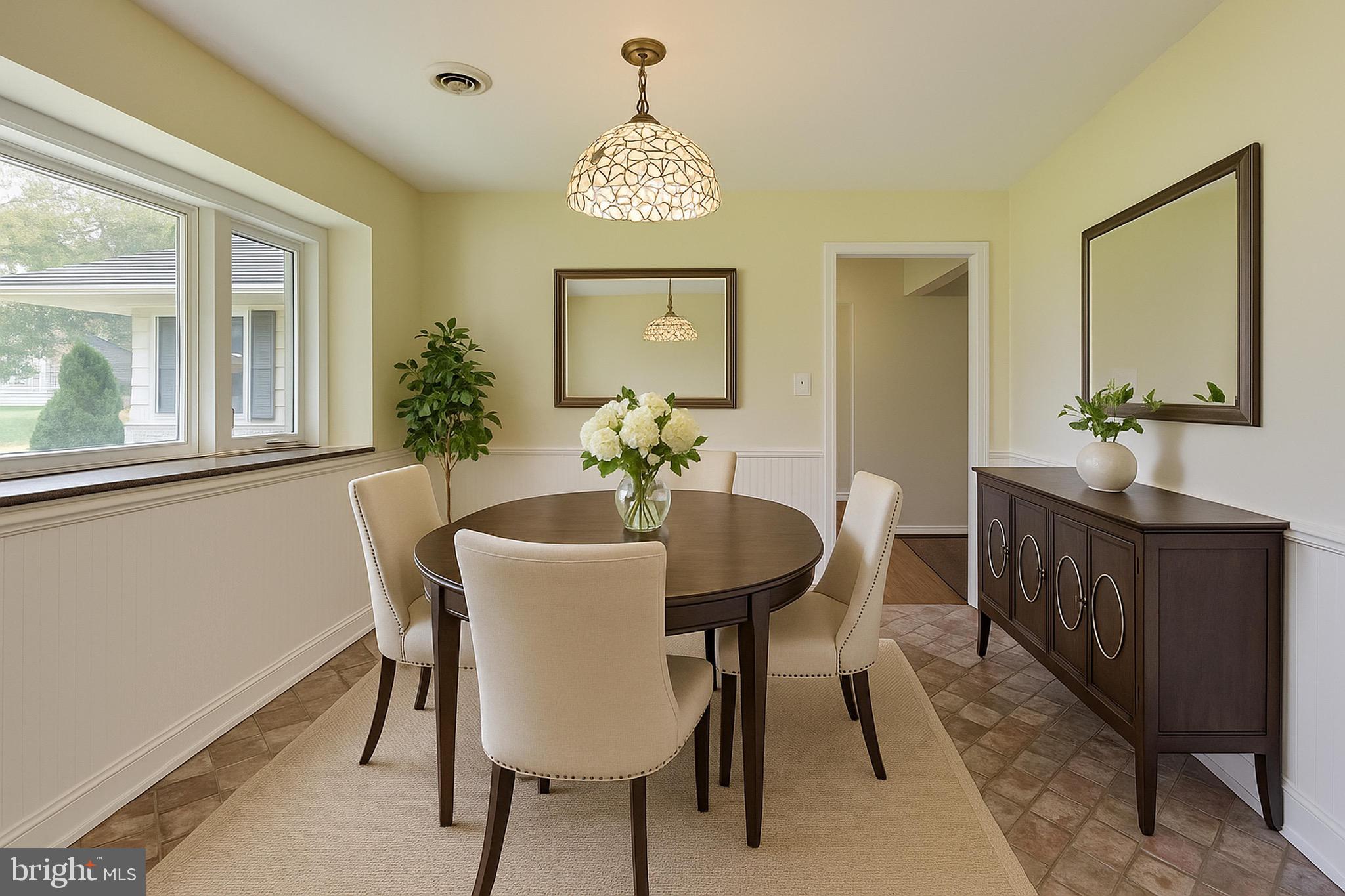 402 Ivy Church Road Lutherville-Timonium, MD 21093 - Photo 51 of 63 a view of a dining room with furniture window and wooden floor