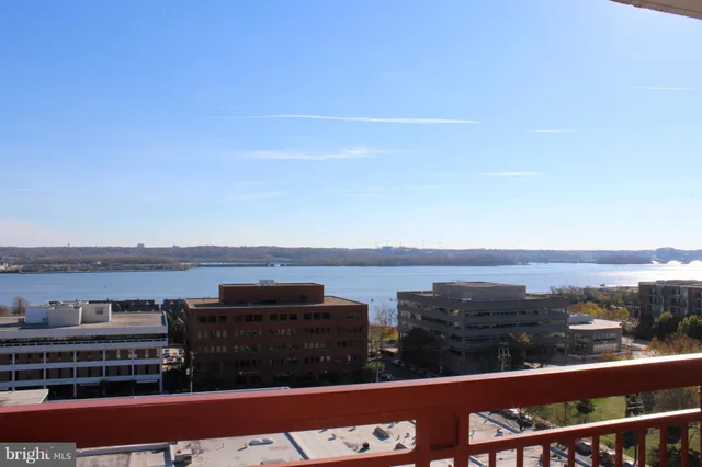 a view of city with balcony