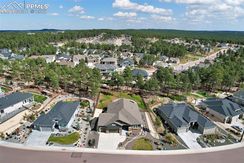 1435 Catnap Lane Monument, CO 80132 - Photo 2 of 47 an aerial view of residential houses with outdoor space
