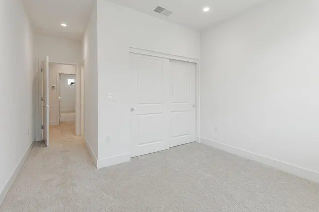 wooden floor and cabinet in a room