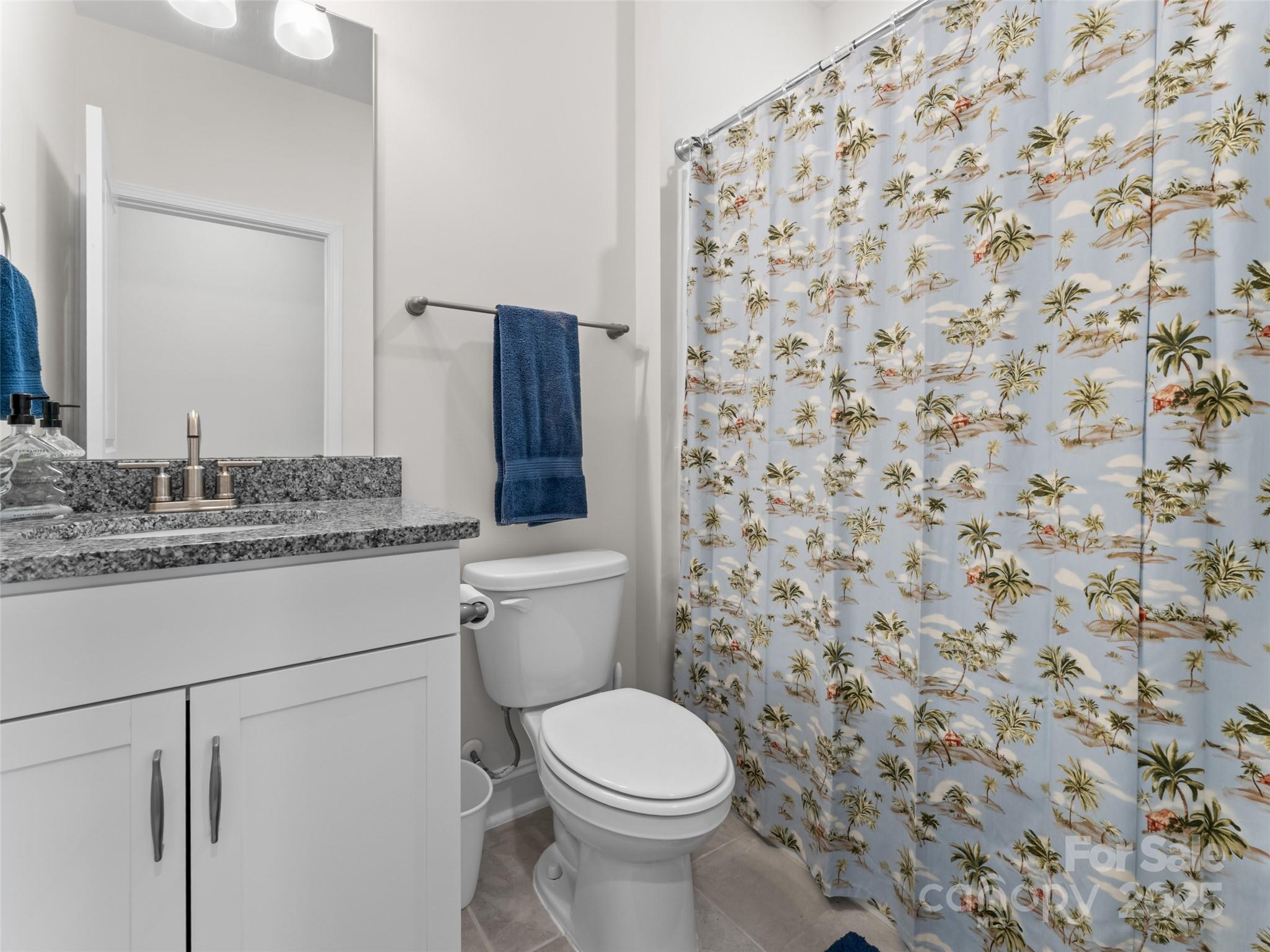 108 Thornberry Road Hendersonville, NC 28792 - Photo 14 of 42 a bathroom with a granite countertop toilet and a sink