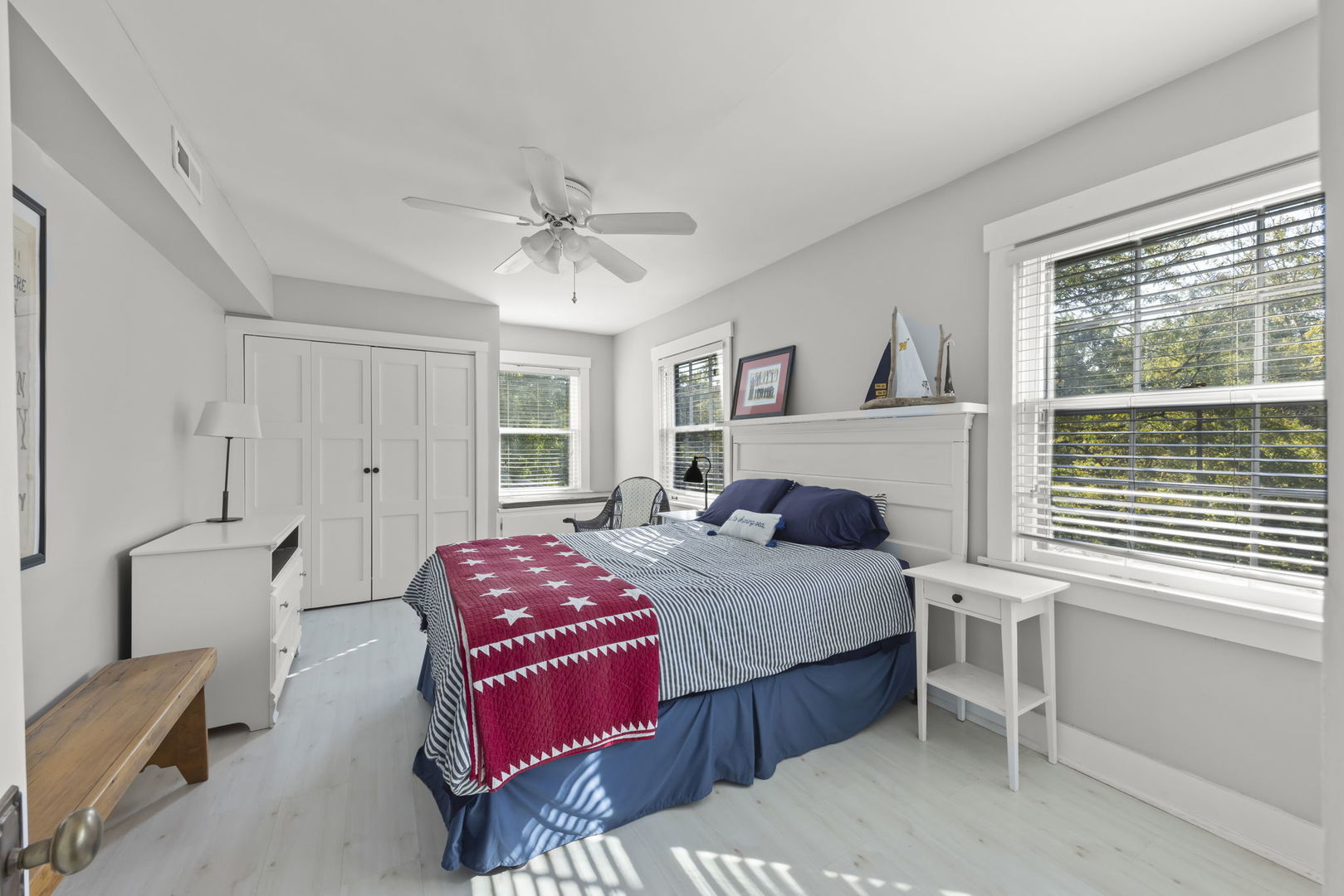 1750 Olive Road Homewood, IL 60430 - Photo 19 of 35 a bedroom with a bed chandelier and a window
