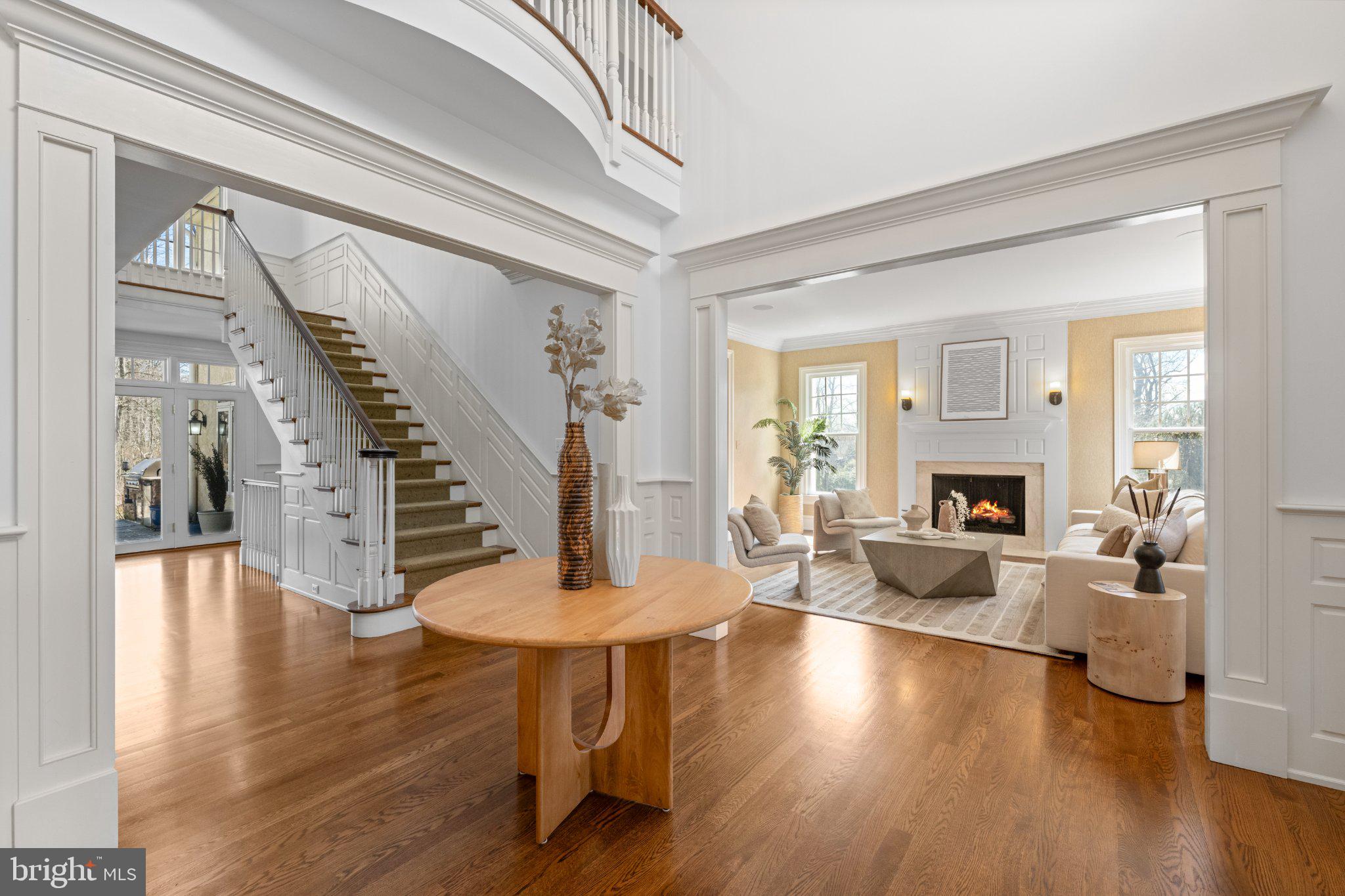 429 Church Road Devon, PA 19333 - Photo 4 of 55 Elegant entryway with grand staircase.