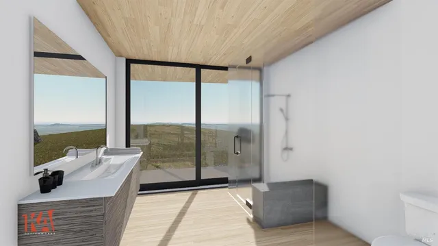 a very nice looking room with a large window