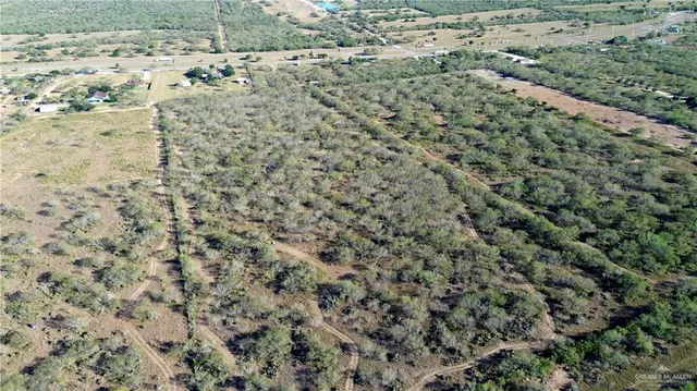a view of a field with a yard