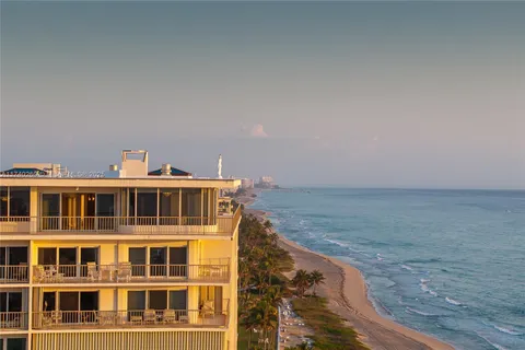 a view of ocean from a balcony