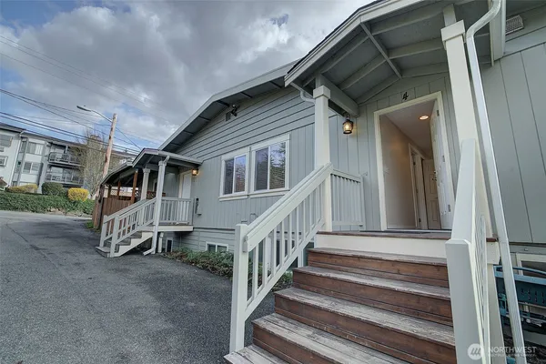 a view of front door of house