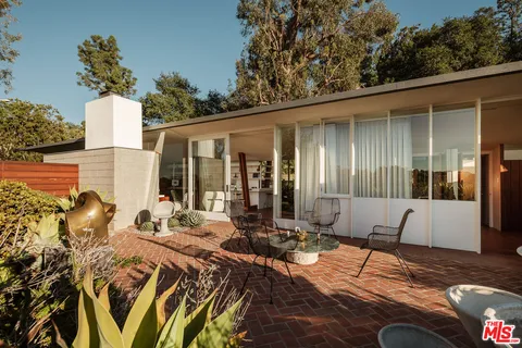 a outdoor space with furniture