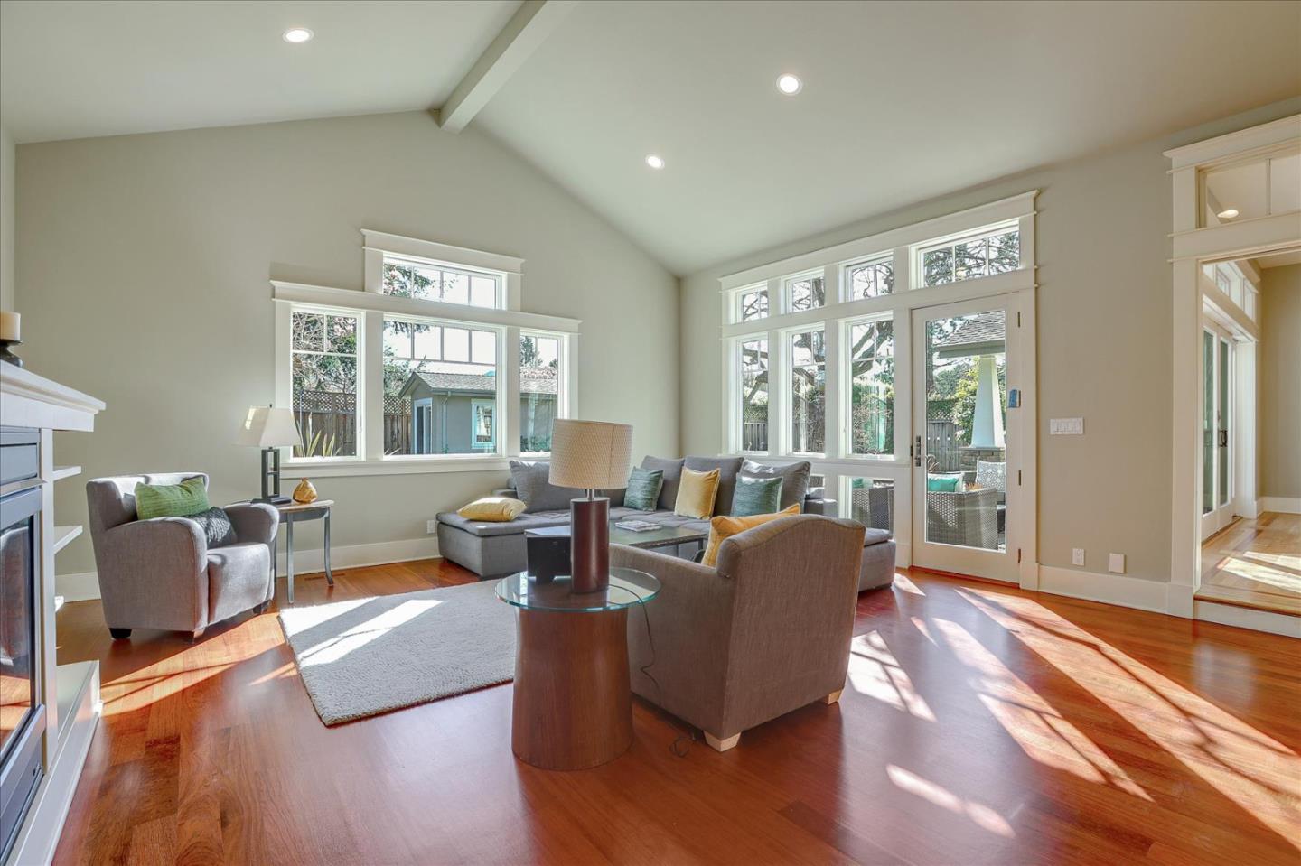 718 Covington Road Los Altos, CA 94024 - Photo 11 of 49 a living room with furniture and large windows