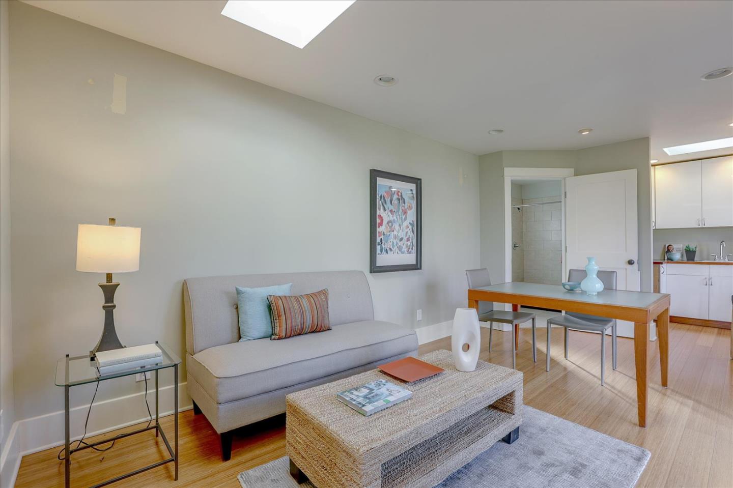 718 Covington Road Los Altos, CA 94024 - Photo 36 of 49 a living room with furniture and a wooden floor