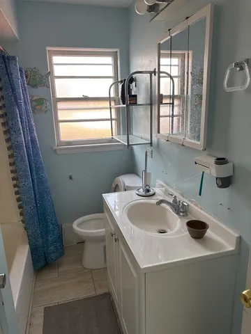 an empty room with a space