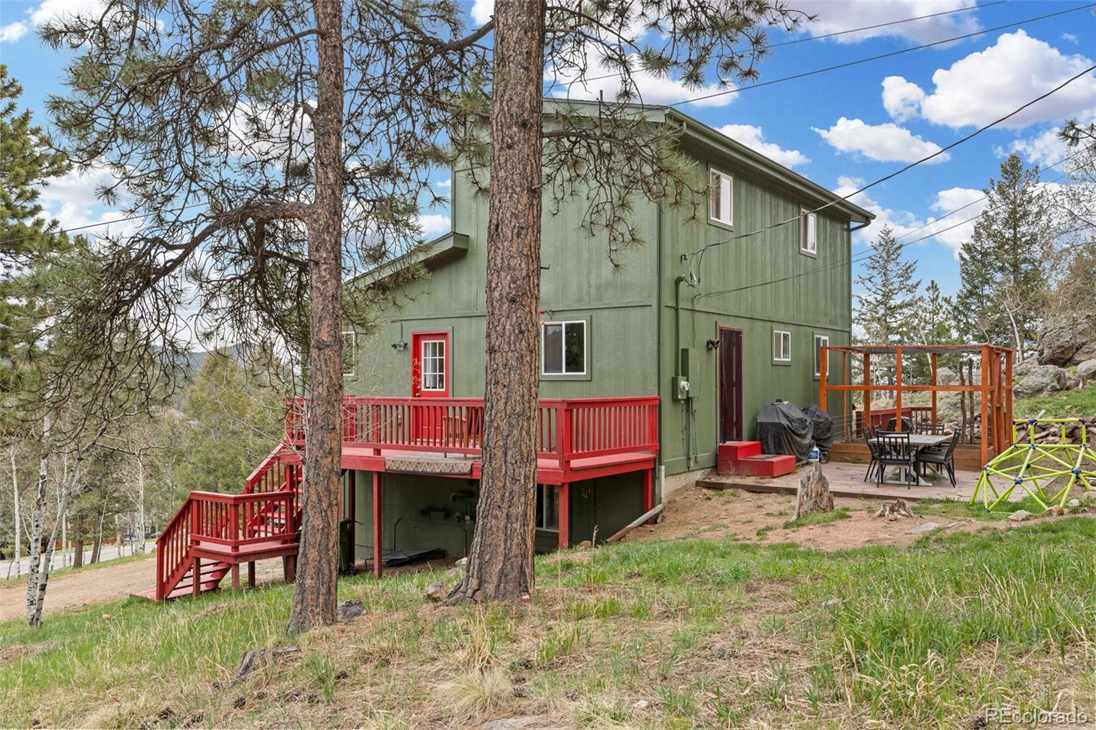 518 Pine Drive Bailey, CO 80421 - Photo 37 of 43 a view of house with a yard