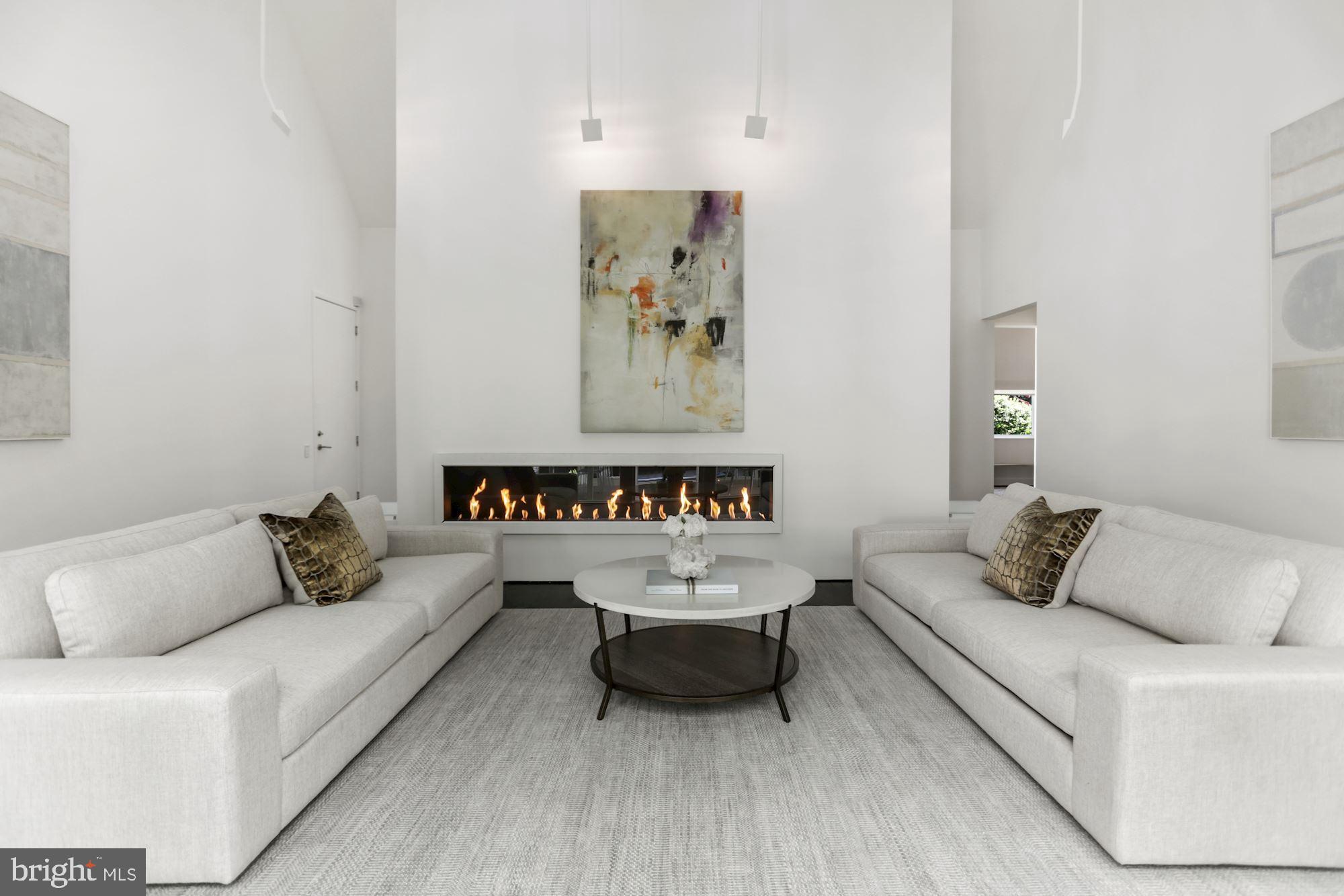 4716 Falstone Avenue Chevy Chase, MD 20815 - Photo 6 of 38 Living Room with Firebox