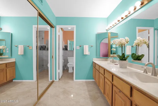 a view of a room with air conditioner and windows