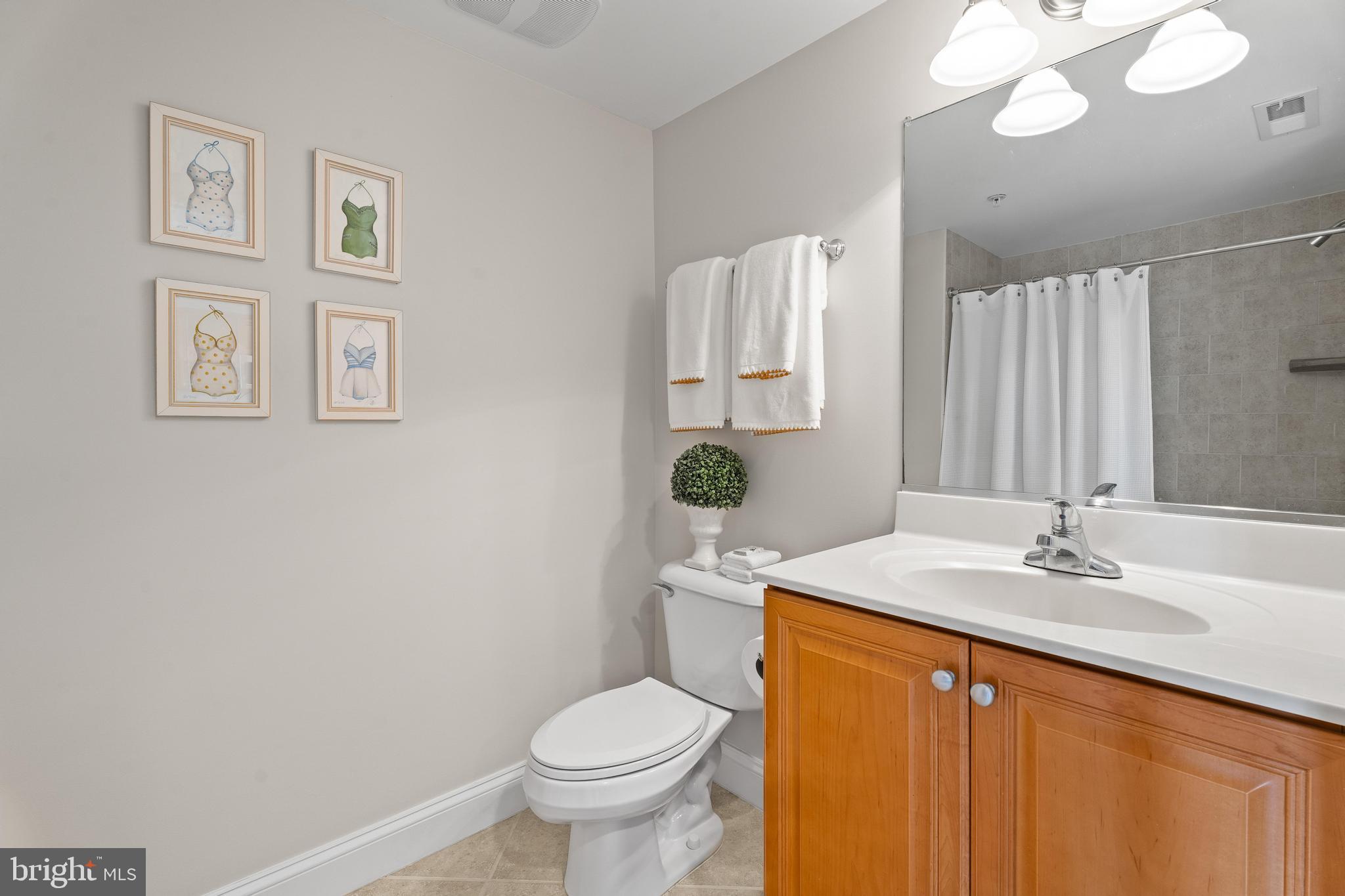 37304 Lighthouse Road, Unit 10 Selbyville, DE 19975 - Photo 26 of 40 a bathroom with a sink vanity mirror and toilet